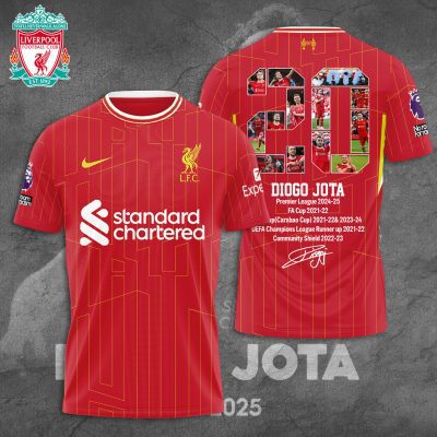 Liverpool FC Pay Tribute x Diogo Jota Rest in peace Unisex Performance T-Shirt JOTA2010