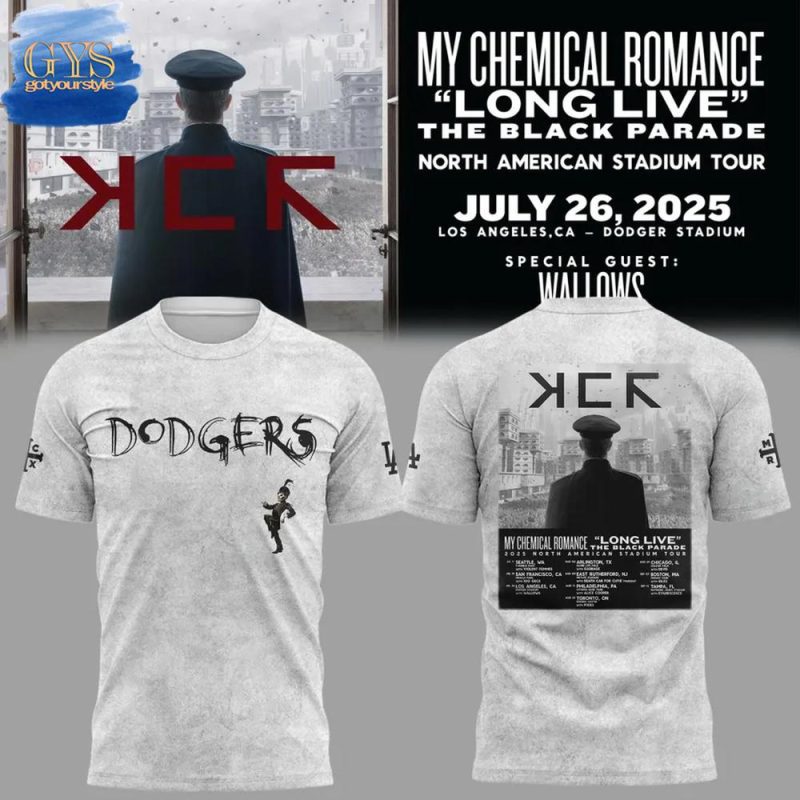 My Chemical Romance x LA Dodgers The Black Parade Tour Shirt