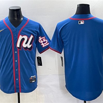 National League St. Louis Cardinals Blank Blue 2025 All-Star Edition Limited Stitched Baseball Jersey