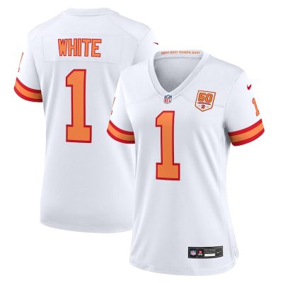 Rachaad White '76 Tampa Bay Buccaneers Women's 50th Season Game Jersey - White