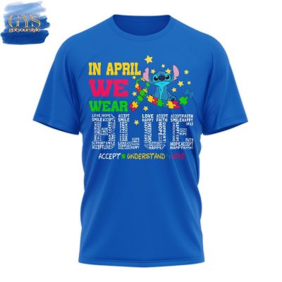Stitch Autism Awareness Limited Edition Blue Shirt