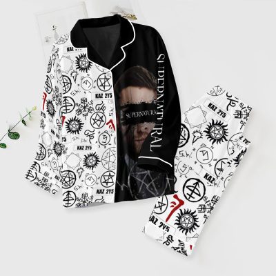 Supernatural Button Down Pajamas Set PMG1150