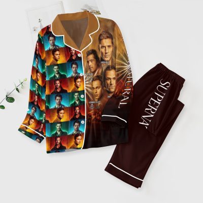 Supernatural Button Down Pajamas Set PMG1151