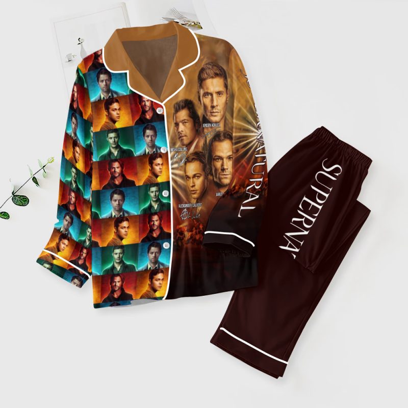 Supernatural Button Down Pajamas Set PMG1151