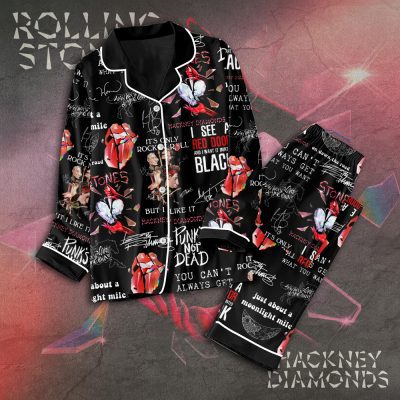 The Rolling Stones Button Down Pajamas Set PMG1163