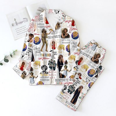 Tina Turner Button Down Pajamas Set PMG1166