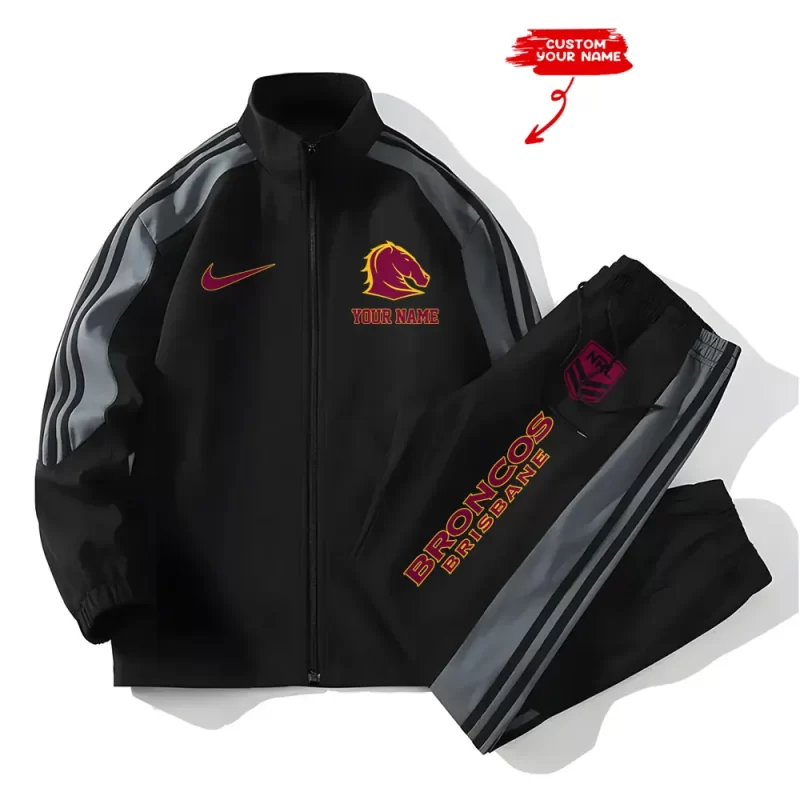 Brisbane Broncos NRL Versatile Trending Sports Set Jacket And Pants