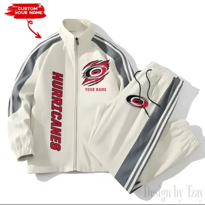 Carolina Hurricanes NHL Versatile Trending Sports Set Jacket And Pants