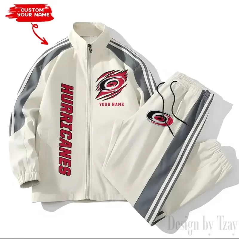 Carolina Hurricanes NHL Versatile Trending Sports Set Jacket And Pants