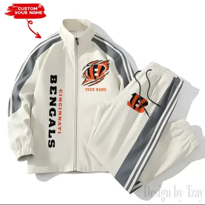 Cincinnati Bengals NFL Versatile Trending Sports Set Jacket And Pants