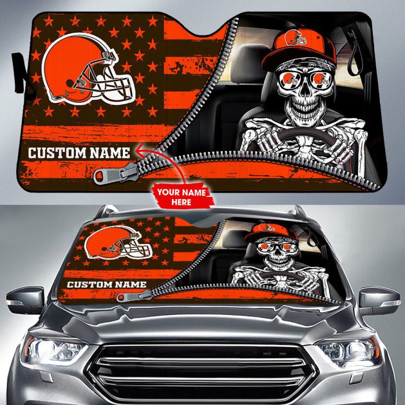 Cleveland Browns Personalized Car Auto Windshield Sun Shade WSS1262