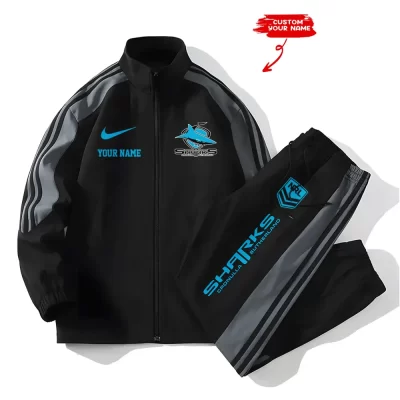 Cronulla-Sutherland Sharks NRL Versatile Trending Sports Set Jacket And Pants