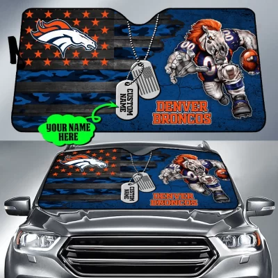 Denver Broncos Personalized Car Auto Windshield Sun Shade WSS1240