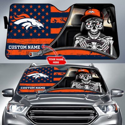 Denver Broncos Personalized Car Auto Windshield Sun Shade WSS1243