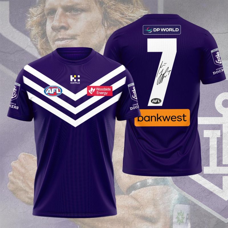 Fremantle Dockers Nat Fyfe Unisex Performance T-Shirt WIN1191