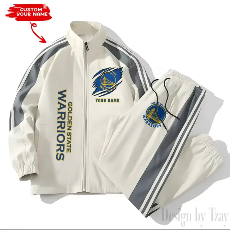 Golden State Warriors NBA Versatile Trending Sports Set Jacket And Pants