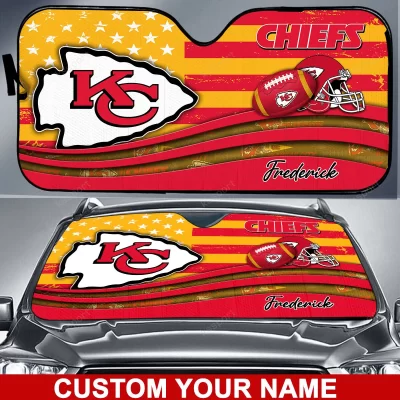 Kansas City Chiefs Personalized Car Auto Windshield Sun Shade WSS1237