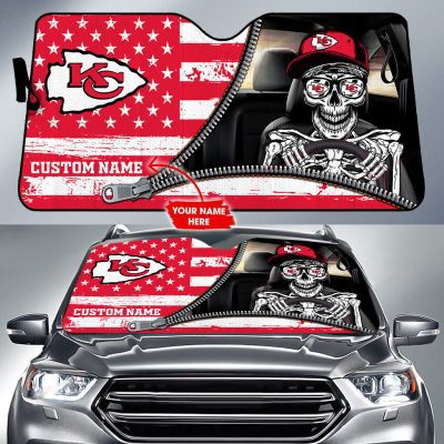 Kansas City Chiefs Personalized Car Auto Windshield Sun Shade WSS1248