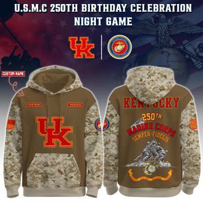 Kentucky Wildcats USMC 250th Birthday "Semper Fidelis" Combo Hoodie & Pants Limited Edions USMC2787