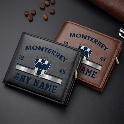 LIGA MX C.F. Monterrey Personalized Name Leather Wallet