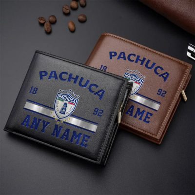 LIGA MX C.F. Pachuca Personalized Name Leather Wallet