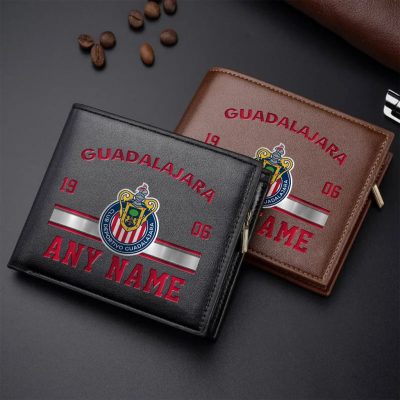 LIGA MX Chivas Guadalajara Personalized Name Leather Wallet