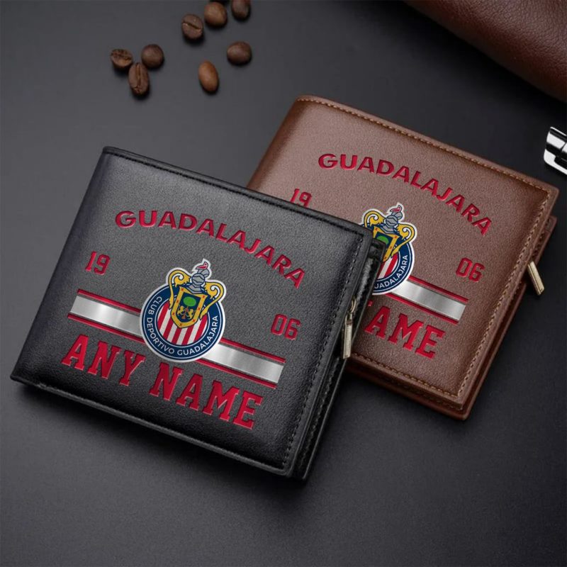 LIGA MX Chivas Guadalajara Personalized Name Leather Wallet