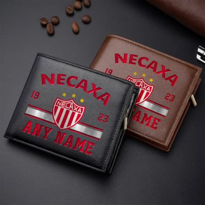LIGA MX Club Necaxa Personalized Name Leather Wallet