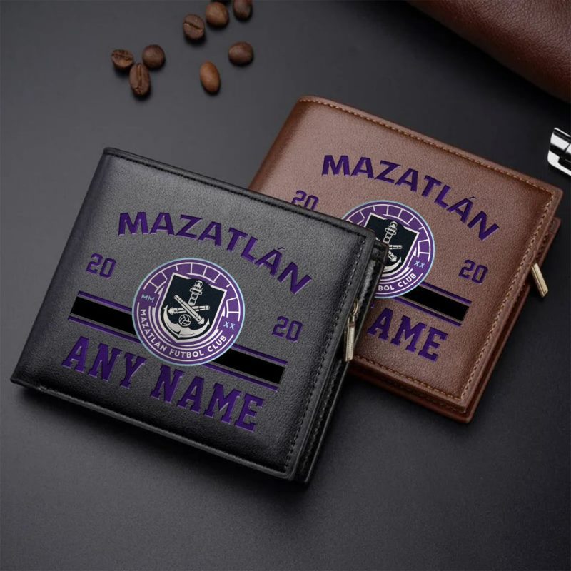 LIGA MX Mazatlan F.C Personalized Name Leather Wallet