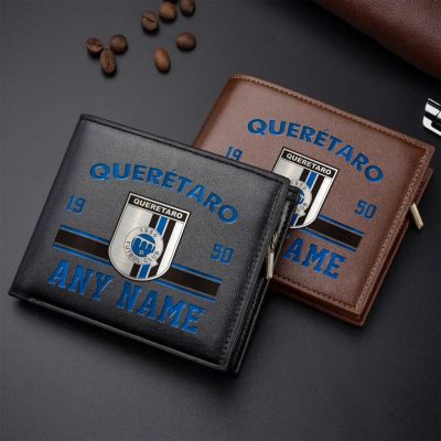 LIGA MX Queretaro F.C Personalized Name Leather Wallet