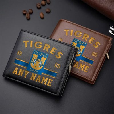 LIGA MX Tigres UANL Personalized Name Leather Wallet