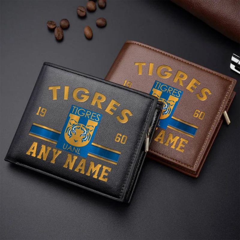 LIGA MX Tigres UANL Personalized Name Leather Wallet