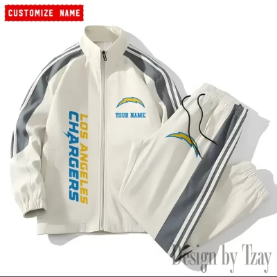 Los Angeles Chargers NFL Versatile Trending Sports Set Jacket And Pants