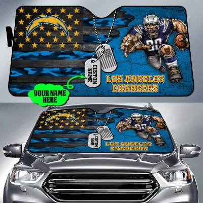 Los Angeles Chargers Personalized Car Auto Windshield Sun Shade WSS1234