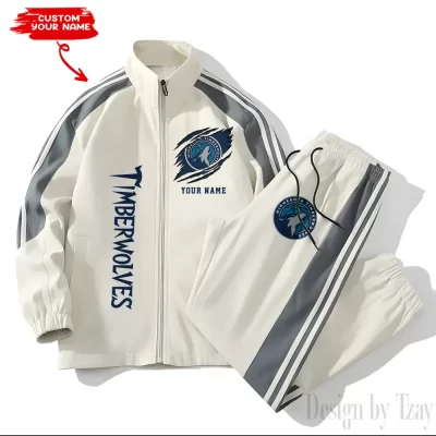 Minnesota Timberwolves NBA Versatile Trending Sports Set Jacket And Pants