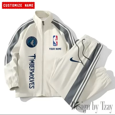 Minnesota Timberwolves NBA Versatile Trending Sports Set Jacket And Pants
