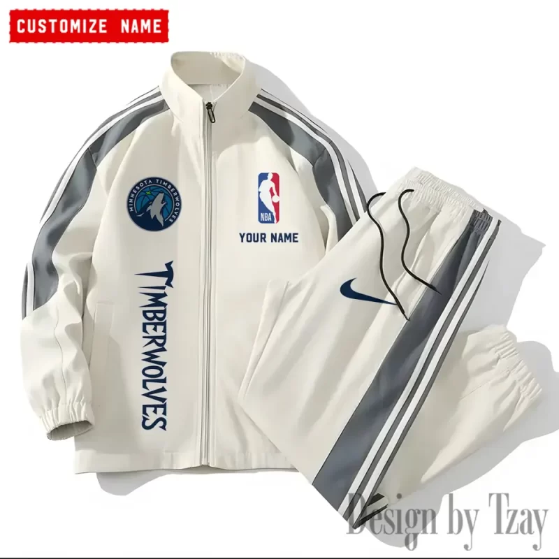 Minnesota Timberwolves NBA Versatile Trending Sports Set Jacket And Pants