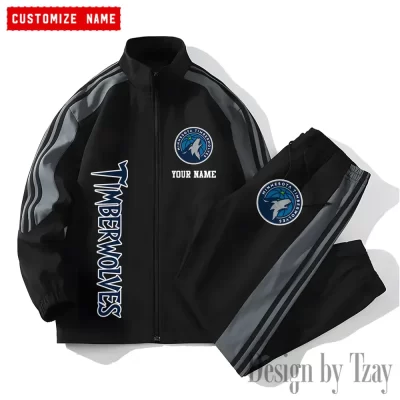 Minnesota Timberwolves NBA Versatile Trending Sports Set Jacket And Pants