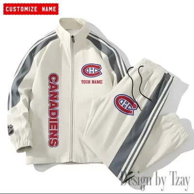 Montréal Canadiens NHL Versatile Trending Sports Set Jacket And Pants