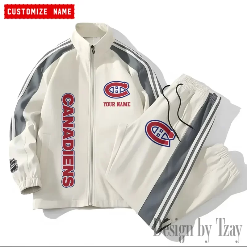 Montréal Canadiens NHL Versatile Trending Sports Set Jacket And Pants
