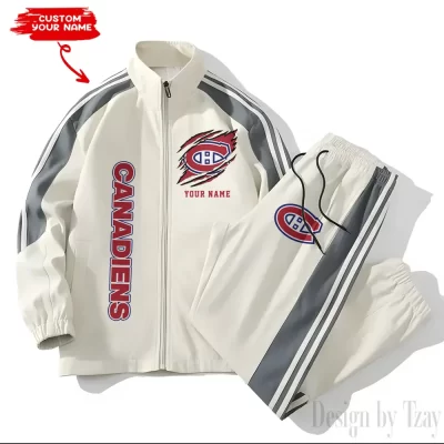 Montréal Canadiens NHL Versatile Trending Sports Set Jacket And Pants