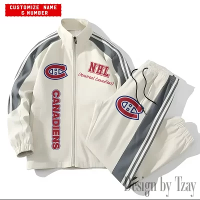 Montreal Canadiens NHL Versatile Trending Sports Set Jacket And Pants