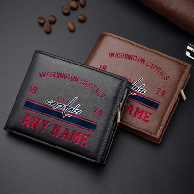 NHL Washington Capitals Personalized Name Leather Wallet