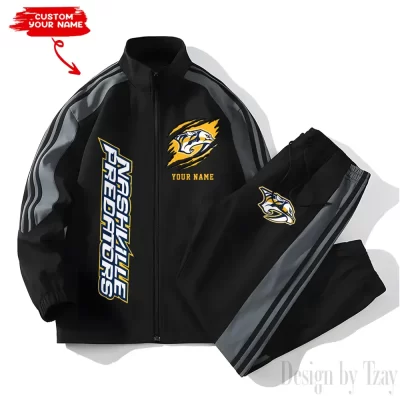 Nashville Predators NHL Versatile Trending Sports Set Jacket And Pants