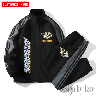 Nashville Predators NHL Versatile Trending Sports Set Jacket And Pants