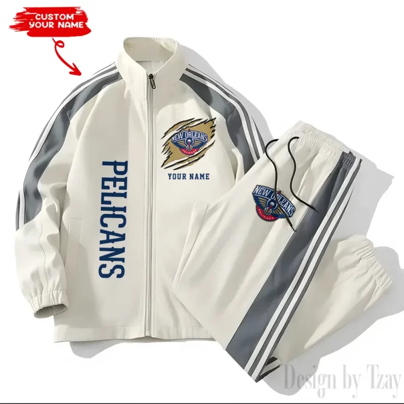 New Orleans Pelicans NBA Versatile Trending Sports Set Jacket And Pants