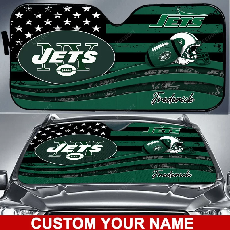 New York Jets Personalized Car Auto Windshield Sun Shade WSS1268