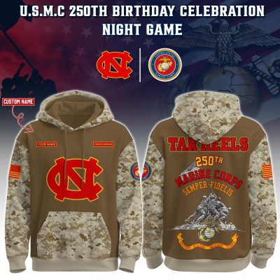 North Carolina Tar Heels USMC 250th Birthday "Semper Fidelis" Combo Hoodie & Pants Limited Edions USMC2788