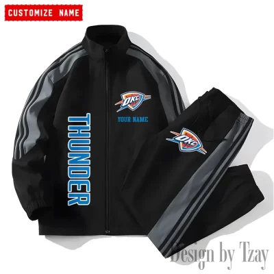 Oklahoma City Thunder NBA Versatile Trending Sports Set Jacket And Pants