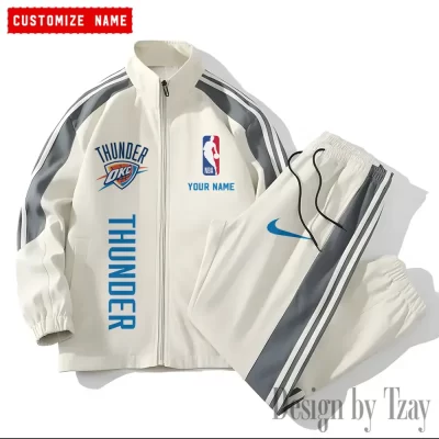 Oklahoma City Thunder NBA Versatile Trending Sports Set Jacket And Pants